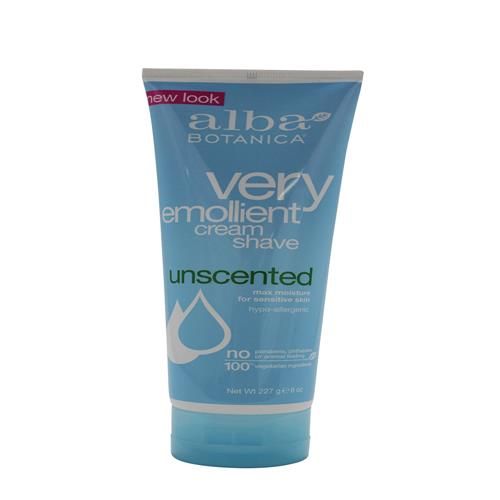 Crème à raser très émolliente Alba Botanica, sans parfum, 227 g