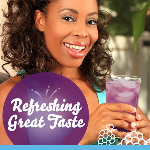 Mélange pour boisson en poudre Crystal Light Raisin Concord Arôme Artificiel, Paquets pour pichet, 6 U.