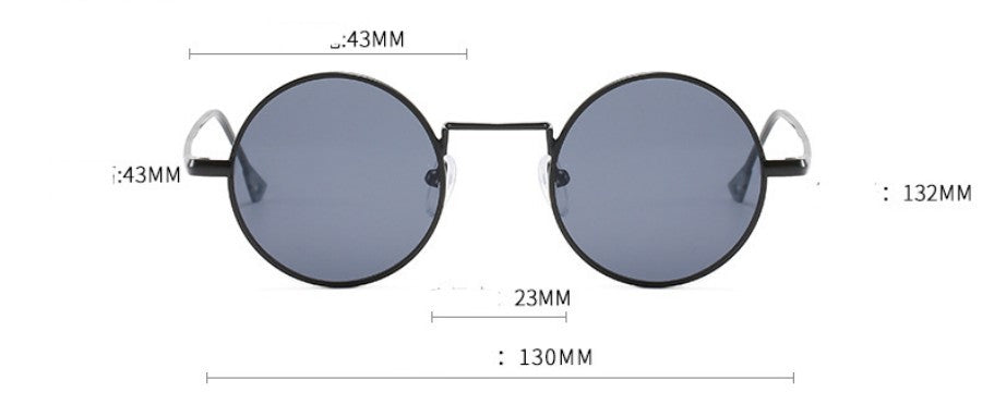 Lunettes de soleil Steampunk – Verres ronds rétro gothiques