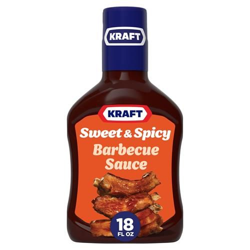 Sauce Barbecue Douce et Épicée Mijotée Kraft (Bouteille de 510 g)