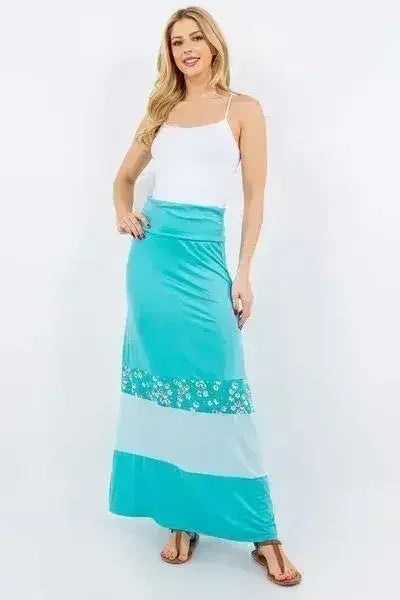 Robe longue bicolore grande taille – Modèle bustier saisissant | Femstylo