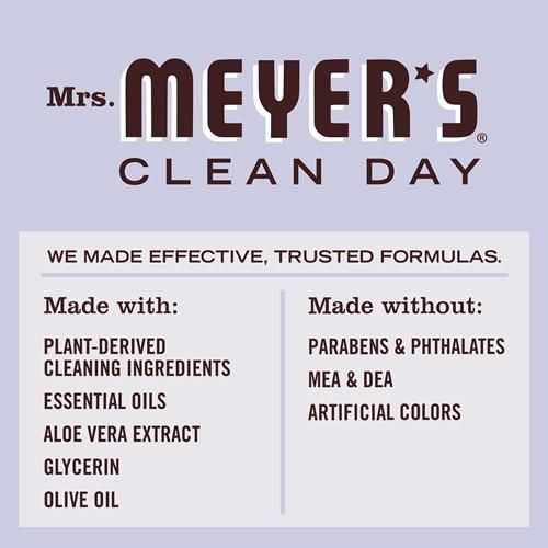 Recharge de savon liquide pour les mains Mrs. Meyers Clean Day, formule sans cruauté animale et biodégradable, parfum lavande, 975 ml (paquet de 1)