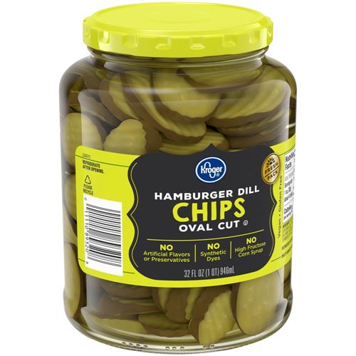 Kroger Rondelles de cornichons aneth pour hamburger 946 ml