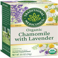 Tisane Camomille et Lavande Bio Traditional Medicinals (Lot de 1), Calme le Système Nerveux, 16 Sachets de Thé