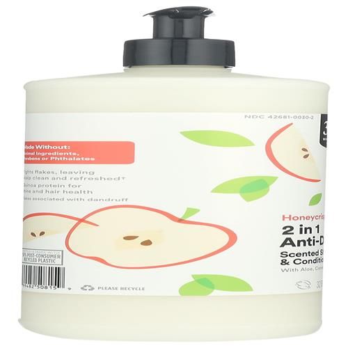Shampooing et revitalisant antipelliculaire 2-en-1 Whole Foods Market, pomme Honeycrisp, 946 ml