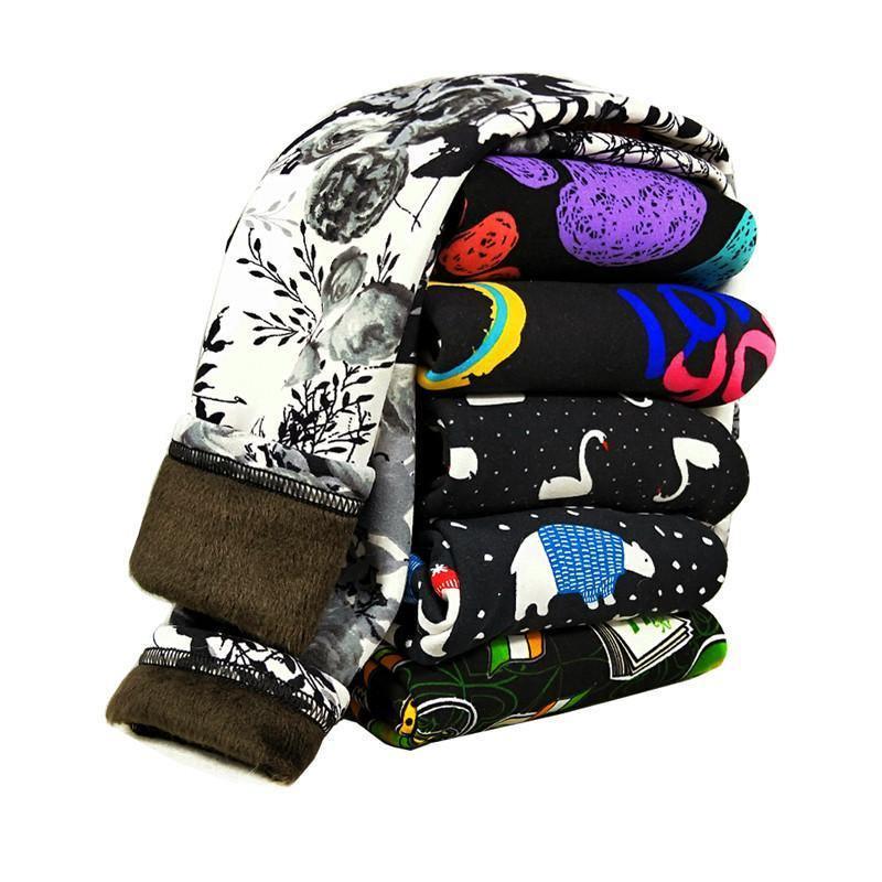Legging Épais Luxe Moderne Enfant Fille Garçon Automne Hiver Pantalon Doublé Bébé Fille Garçon Vêtement Enfant Fille