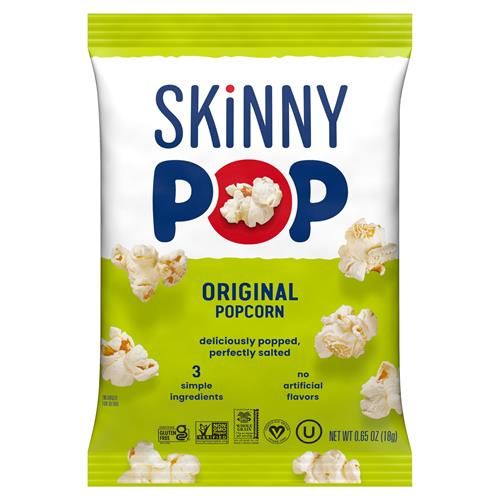 Popcorn Skinnypop, Original, Sans Gluten, Sans OGM, Snacks Sains, Sachets Individuels de 18,4 g (Lot de 6)