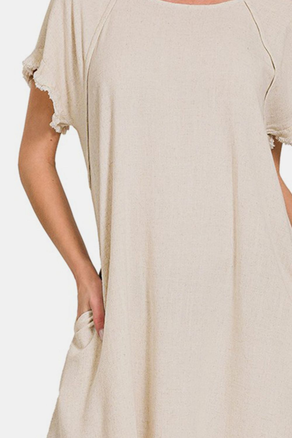 Robe fluide asymétrique à franges avec poches – Robe asymétrique fluide, Robe bohème à franges, Robe fluide à poches, Robe bohème asymétrique, Robe asymétrique élégante, Robe bohème polyvalente, Robe d'été fluide