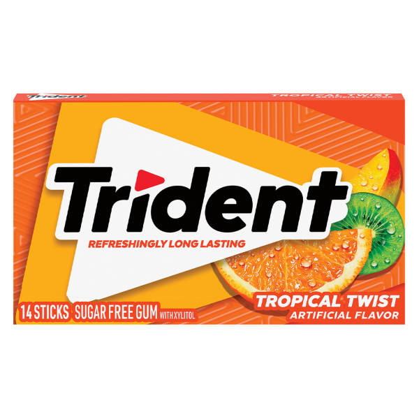 Chewing-gum Trident Tropical Twist, à l'unité