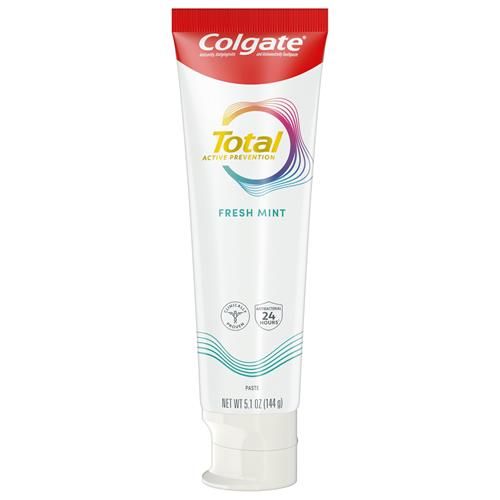 Dentifrice Colgate Total Bande Menthe Fraîche, Dentifrice Gel Menthe, Tube de 145 g