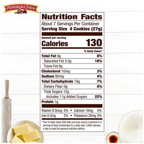 Biscuits croustillants caramélisés Bordeaux de Pepperidge Farm, sac de 191 g