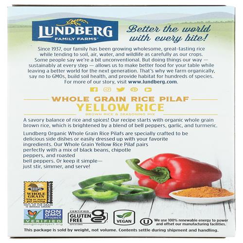 Lundberg Family Farms, Riz Mélangé Complet Jaune Biologique, 170 g