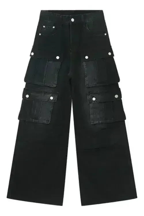 Jean large cargo multipoches
