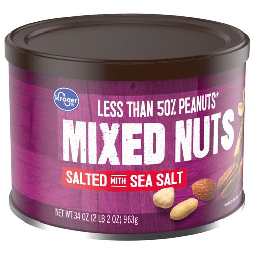 Mélange de noix salées au sel de mer Kroger 963 g