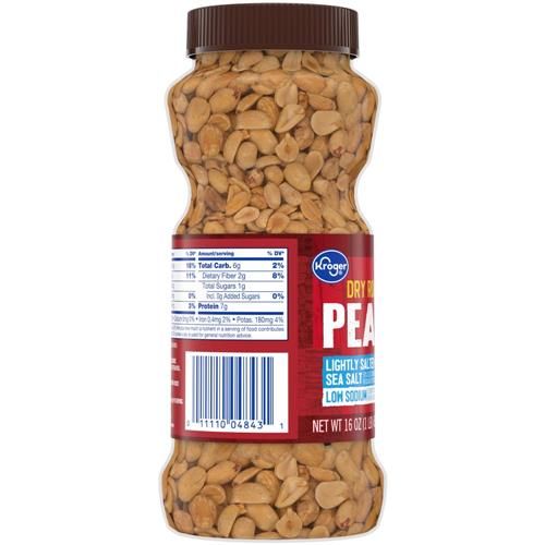 Cacahuètes grillées à sec légèrement salées Kroger 454 g