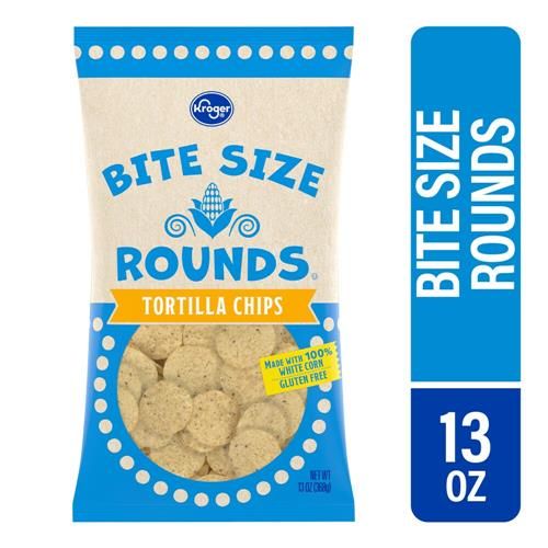 Kroger Croustilles de maïs blanc rondes bouchées 368 g