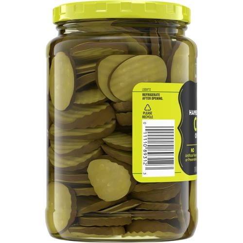 Cornichons aneth coupés ovales de Kroger pour hamburgers 710 ml