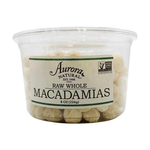 Noix de macadamia Aurora Products, crues, 227 g