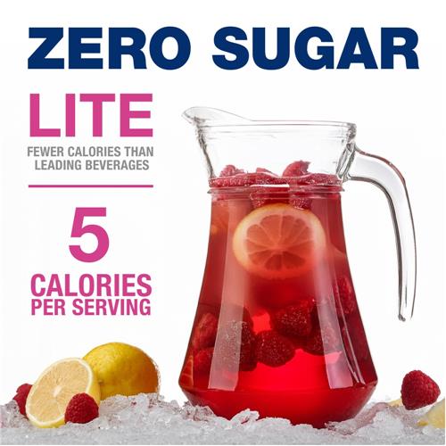Kroger Lite Limonade Framboise Zéro Sucre en Poudre Sachets pour Boisson Instantanée 6 sachets / 9,3 g