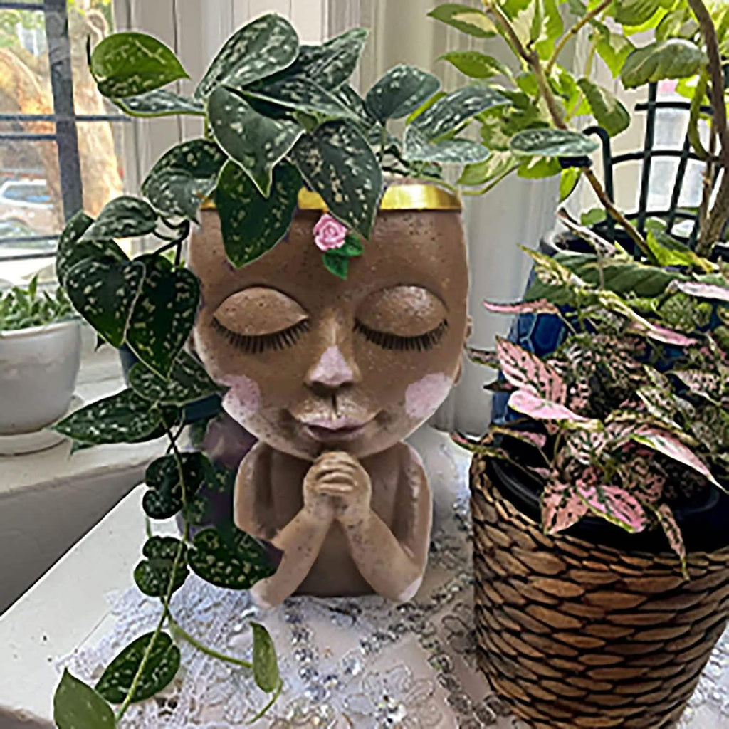 Pots de fleurs visages - Jardinières tête uniques