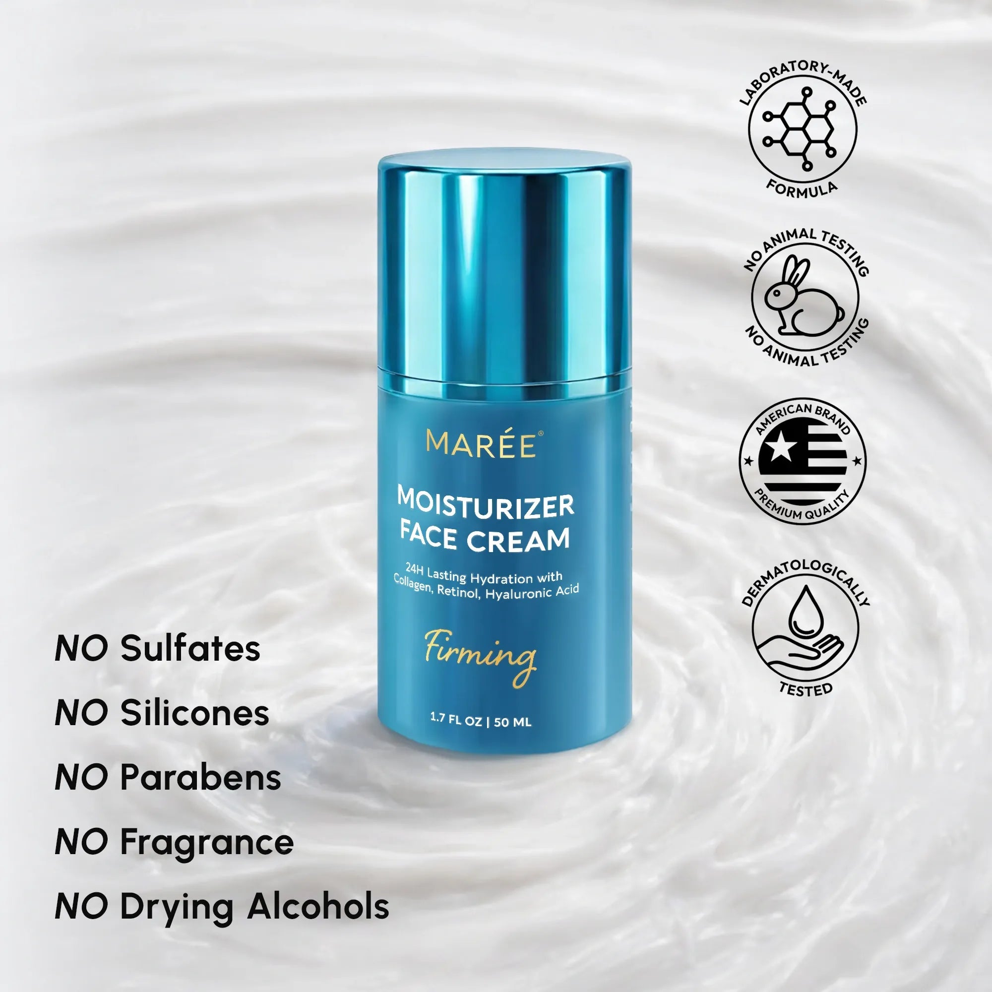 Crème Visage au Collagène Hydratation Intense