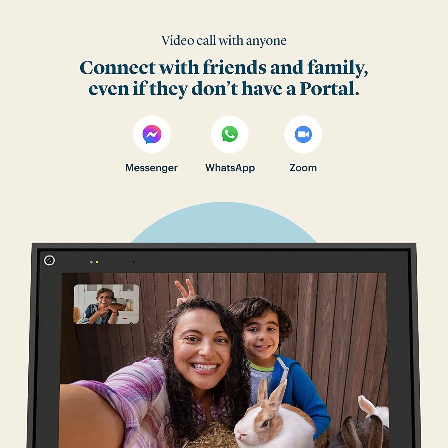 Facebook Portal - Appel vidéo intelligent avec écran tactile 10 pouces et Alexa