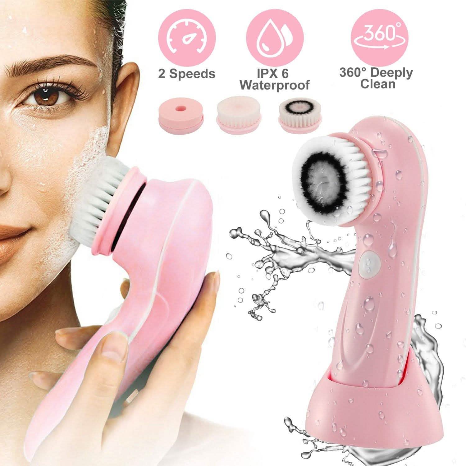Brosse Nettoyante Visage Étanche IPX6 2 Vitesses