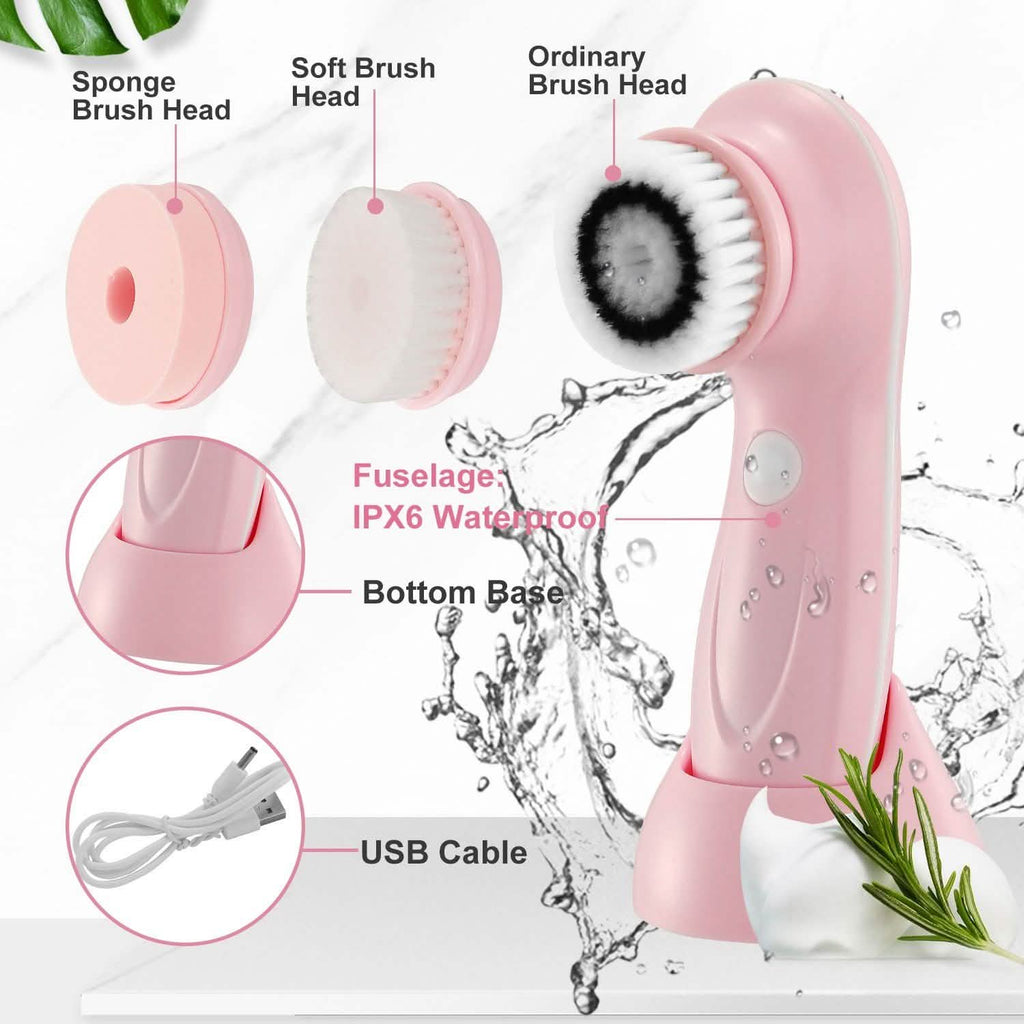 Brosse Nettoyante Visage Étanche IPX6 2 Vitesses