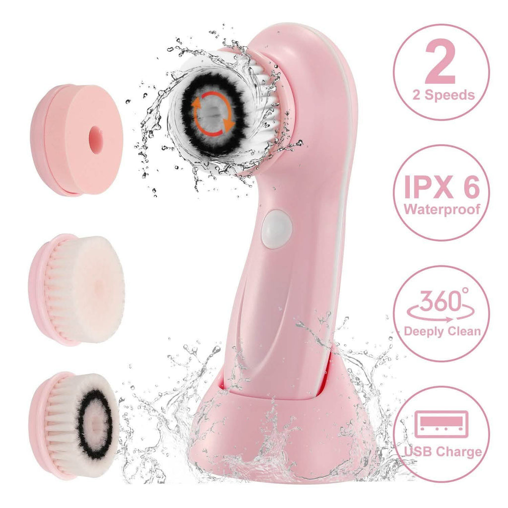 Brosse Nettoyante Visage Étanche IPX6 2 Vitesses