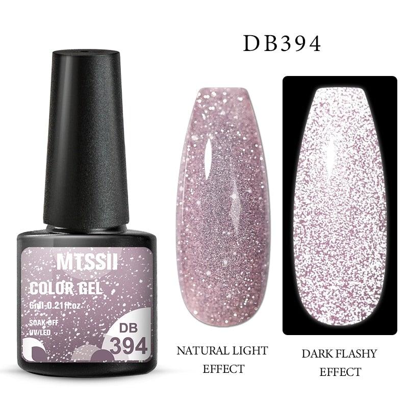 Vernis à ongles en gel scintillant réfléchissant Fashion 2022, 8 couleurs, Aurores scintillantes, Vernis à ongles en gel diamant UV permanent pour filles et femmes