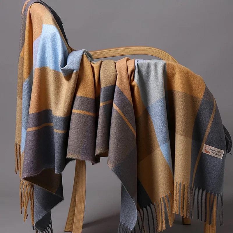 Mode Automne Hiver Chaud de Haute Qualité Long Hijab Cachemire Foulards Motifs à Pois Pompons Élégant Épais Châle Enveloppant Dames Léger Écharpe Douce Laine Cachemire Écharpe pour Femmes