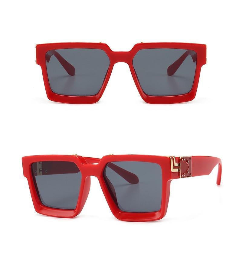 Lunettes de soleil de créateur noires à la mode pour hommes et femmes, forme carrée, lunettes de conduite, style luxe classique, lunettes de soleil pour hommes et femmes, lunettes de soleil anti-lumière bleue pour l'été