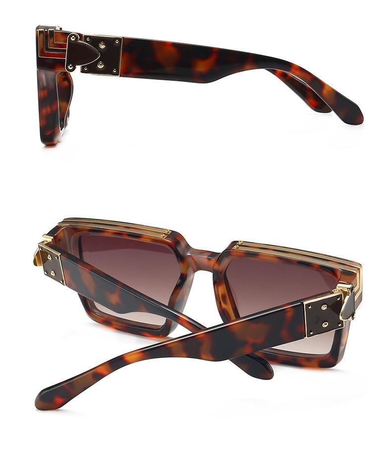 Lunettes de soleil de créateur noires à la mode pour hommes et femmes, forme carrée, lunettes de conduite, style luxe classique, lunettes de soleil pour hommes et femmes, lunettes de soleil anti-lumière bleue pour l'été