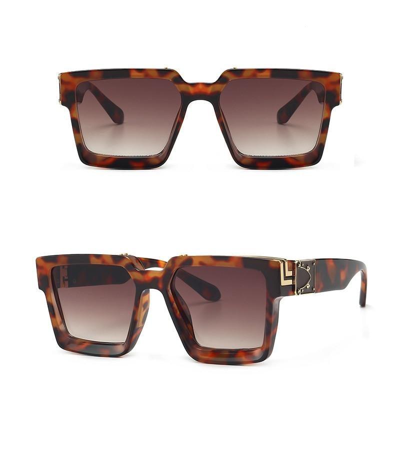Lunettes de soleil de créateur noires à la mode pour hommes et femmes, forme carrée, lunettes de conduite, style luxe classique, lunettes de soleil pour hommes et femmes, lunettes de soleil anti-lumière bleue pour l'été