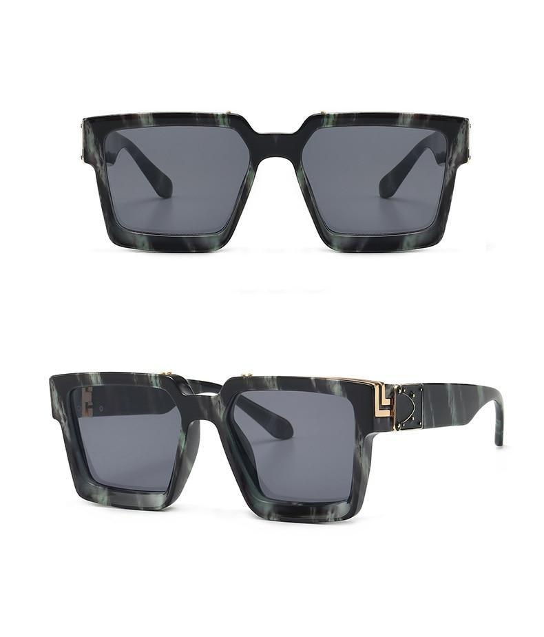 Lunettes de soleil de créateur noires à la mode pour hommes et femmes, forme carrée, lunettes de conduite, style luxe classique, lunettes de soleil pour hommes et femmes, lunettes de soleil anti-lumière bleue pour l'été