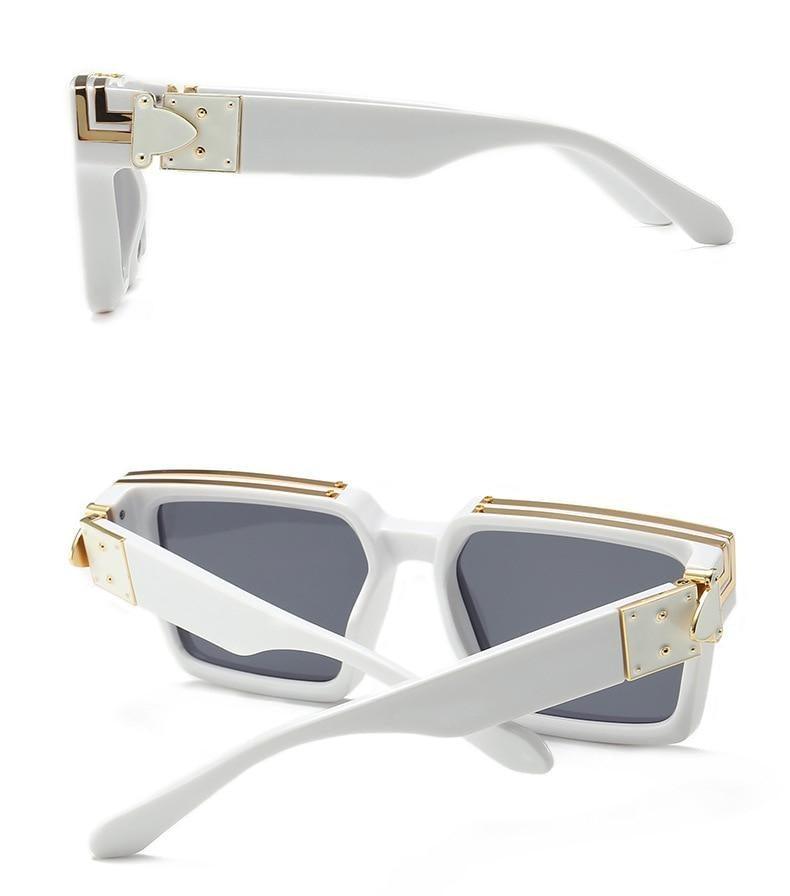 Lunettes de soleil de créateur noires à la mode pour hommes et femmes, forme carrée, lunettes de conduite, style luxe classique, lunettes de soleil pour hommes et femmes, lunettes de soleil anti-lumière bleue pour l'été