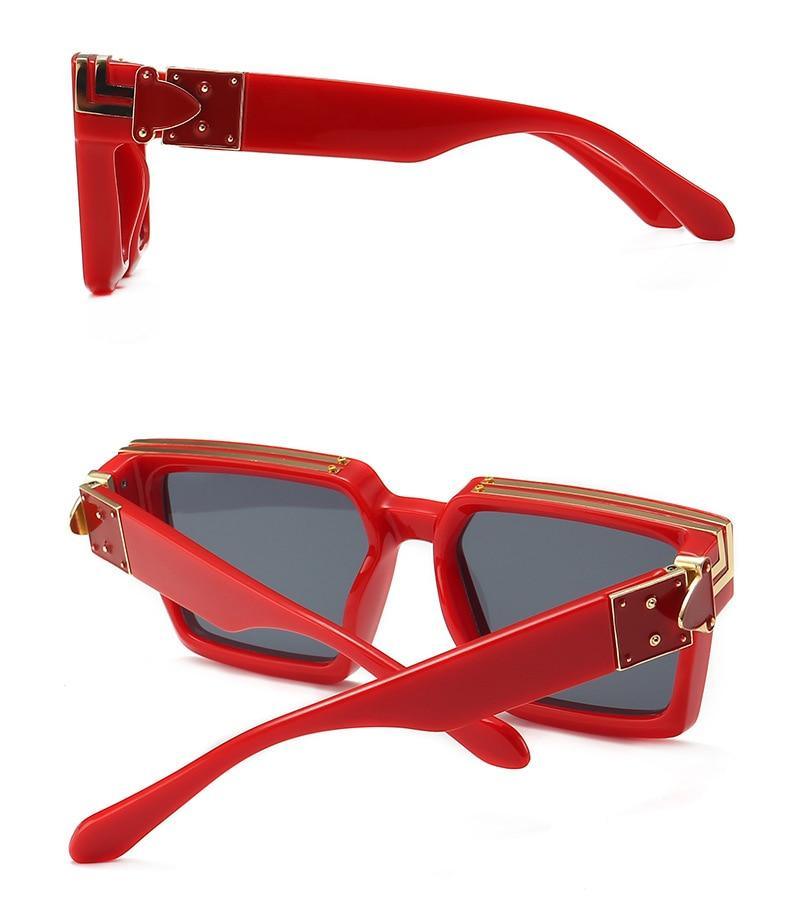 Lunettes de soleil de créateur noires à la mode pour hommes et femmes, forme carrée, lunettes de conduite, style luxe classique, lunettes de soleil pour hommes et femmes, lunettes de soleil anti-lumière bleue pour l'été