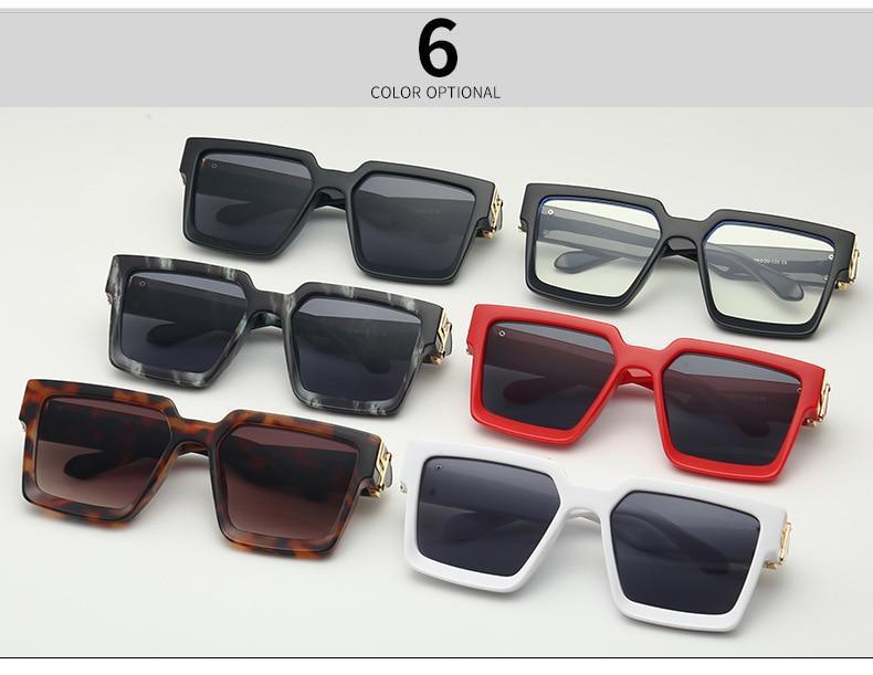 Lunettes de soleil de créateur noires à la mode pour hommes et femmes, forme carrée, lunettes de conduite, style luxe classique, lunettes de soleil pour hommes et femmes, lunettes de soleil anti-lumière bleue pour l'été