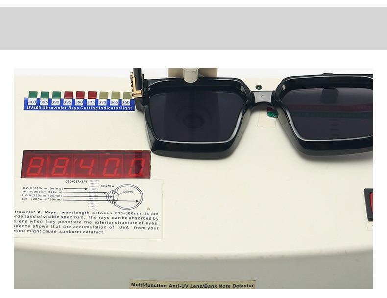 Lunettes de soleil de créateur noires à la mode pour hommes et femmes, forme carrée, lunettes de conduite, style luxe classique, lunettes de soleil pour hommes et femmes, lunettes de soleil anti-lumière bleue pour l'été
