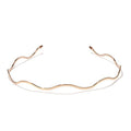 Serre-tête ondulé métallique chic et invisible pour femme et fille, bandeau fin doré, accessoire de coiffure polyvalent, outil de coiffure magnifique pour femme