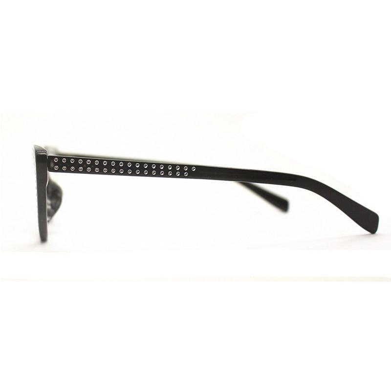 Lunettes de lecture classiques œil de chat pour la mode Protection des yeux Lunettes d'ordinateur et monture sans ordonnance pour hommes et femmes Lunettes légères avec diamants pour la presbytie monture optique femme