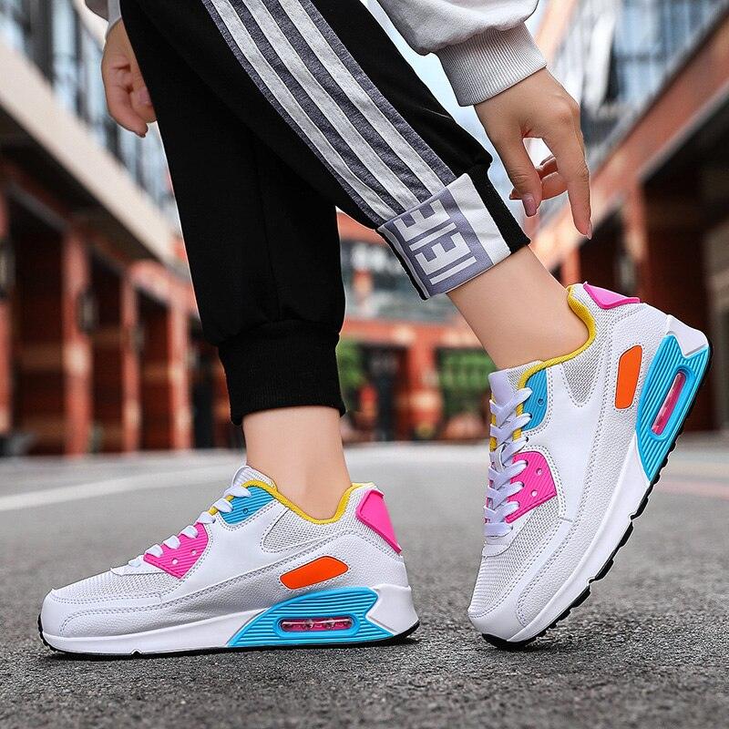 Chaussures de course de couple de mode Chaussures de jogging de sport Baskets de sport de plein air Baskets à lacets Unisexe Chaussures de sport athlétiques pour femmes Baskets de fitness de tennis de jogging de sport de mode