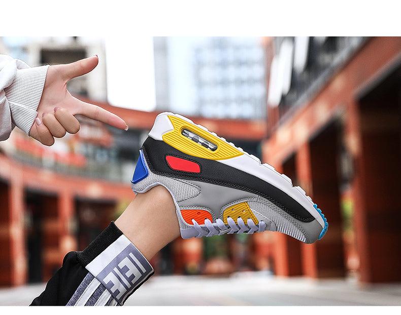 Chaussures de course de couple de mode Chaussures de jogging de sport Baskets de sport de plein air Baskets à lacets Unisexe Chaussures de sport athlétiques pour femmes Baskets de fitness de tennis de jogging de sport de mode