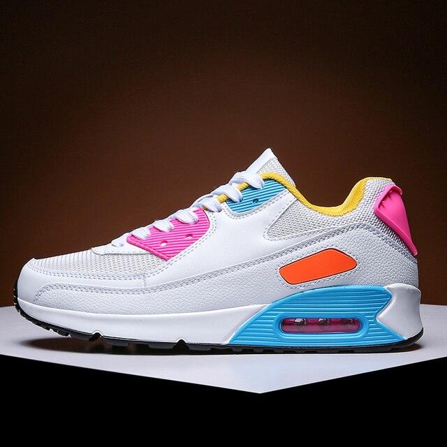 Chaussures de course de couple de mode Chaussures de jogging de sport Baskets de sport de plein air Baskets à lacets Unisexe Chaussures de sport athlétiques pour femmes Baskets de fitness de tennis de jogging de sport de mode