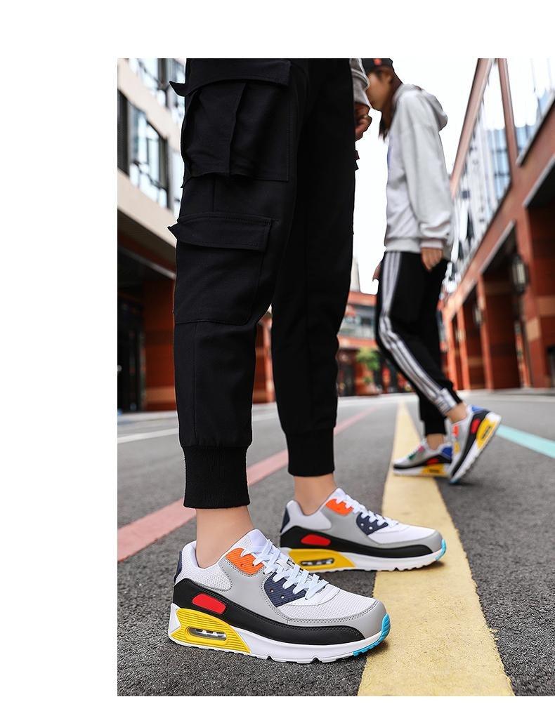 Chaussures de course de couple de mode Chaussures de jogging de sport Baskets de sport de plein air Baskets à lacets Unisexe Chaussures de sport athlétiques pour femmes Baskets de fitness de tennis de jogging de sport de mode