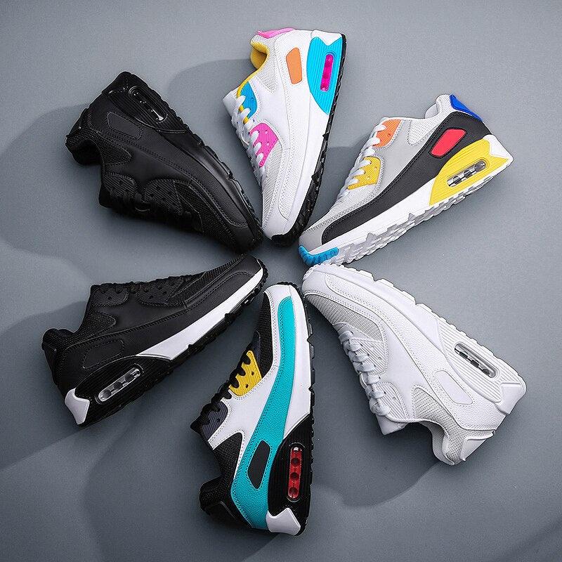Chaussures de course de couple de mode Chaussures de jogging de sport Baskets de sport de plein air Baskets à lacets Unisexe Chaussures de sport athlétiques pour femmes Baskets de fitness de tennis de jogging de sport de mode