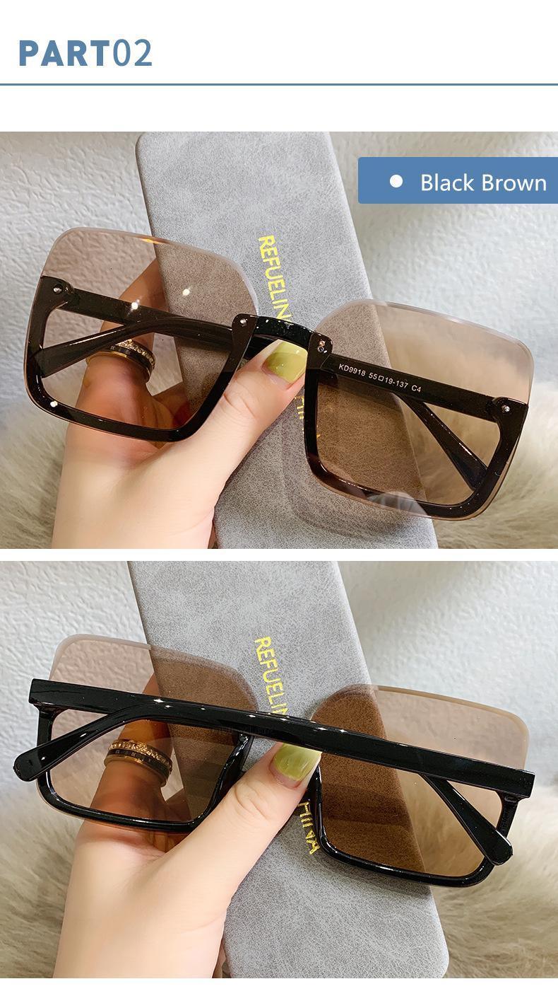 Lunettes de soleil carrées pour femmes, monture large, style oversize, lunettes de soleil tendance pour hommes, style populaire et branché, protection UV400