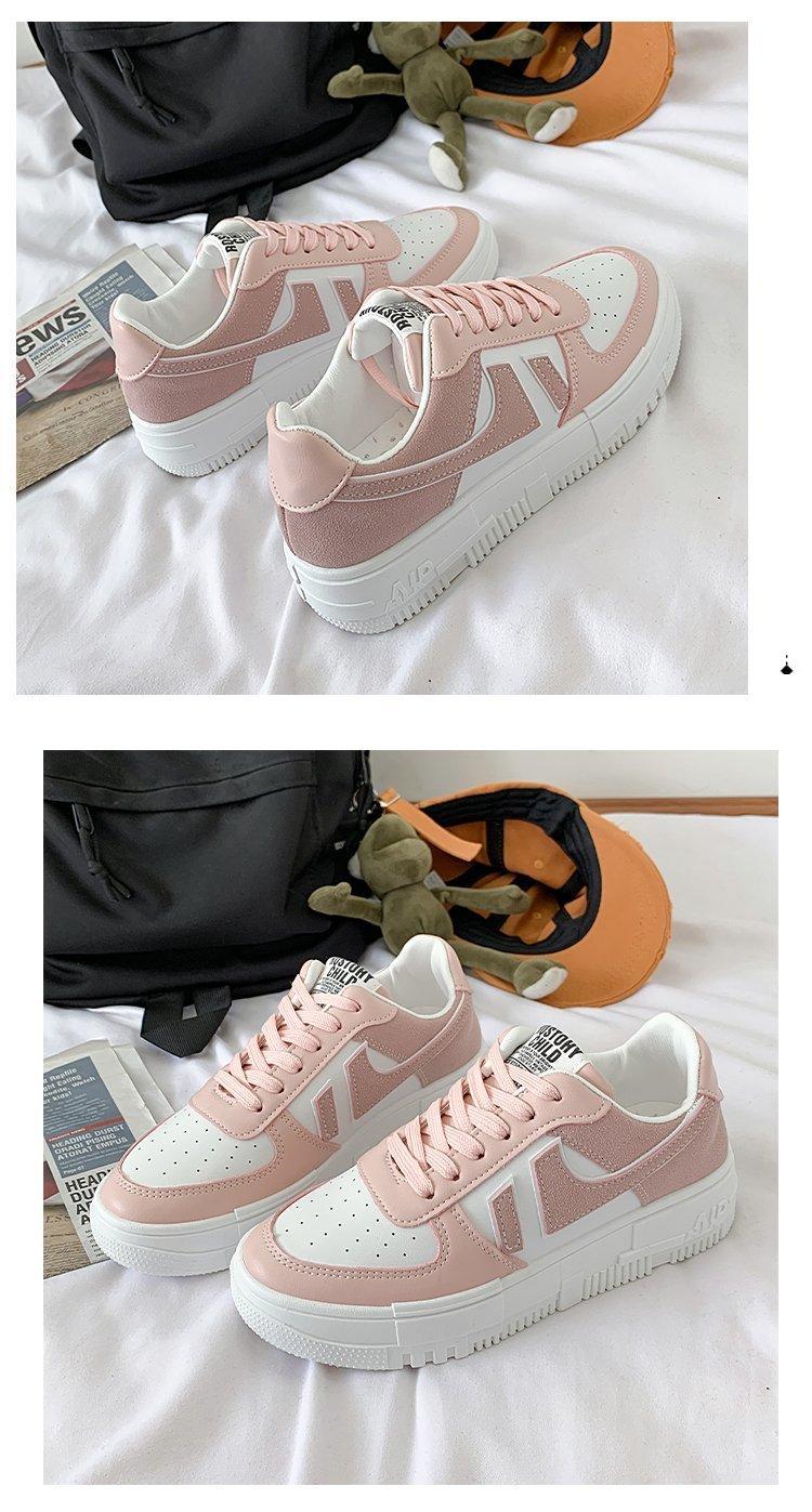 Chaussures plates pour femmes, baskets décontractées, respirantes, vulcanisées, à lacets, confortables pour la marche, blanches, à bout rond, à plateforme, décontractées, sportives, mignonnes, pour la mode et l'école