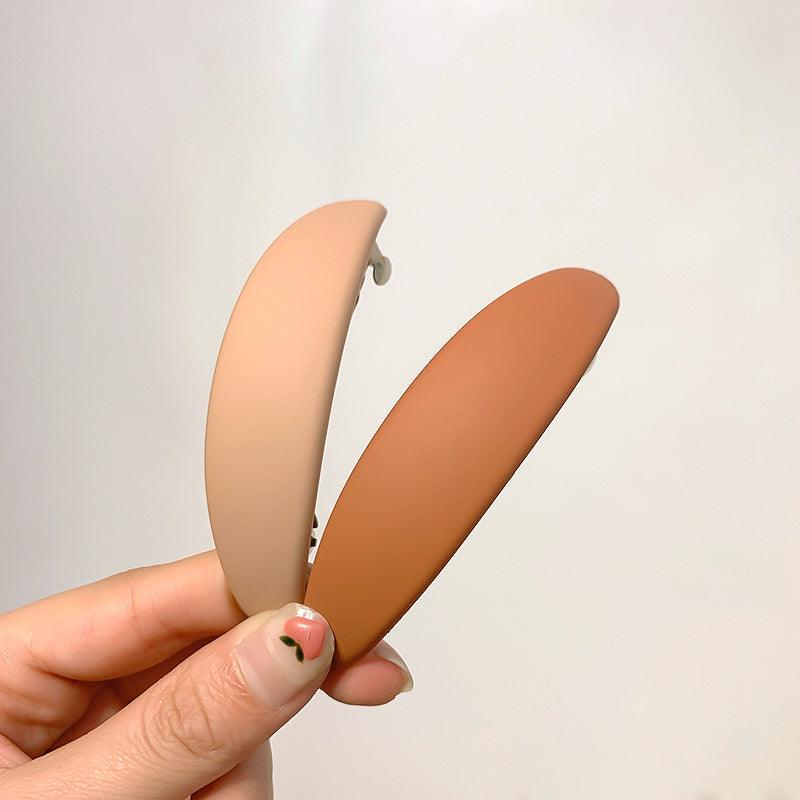 Épingle à cheveux géométrique mate à la mode, élégantes barrettes pour femmes, pinces à cheveux, porte-queue de cheval, accessoires de coiffure magnifiques pour femmes
