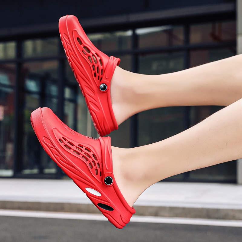 Sandales de mode pour hommes pour la maison Plateforme Tongs Sandales Chaussures d'été pour hommes Sabots de mode d'extérieur Chaussures d'eau antidérapantes avec sangle Sandales de sport légères à séchage rapide Sabots pour adultes